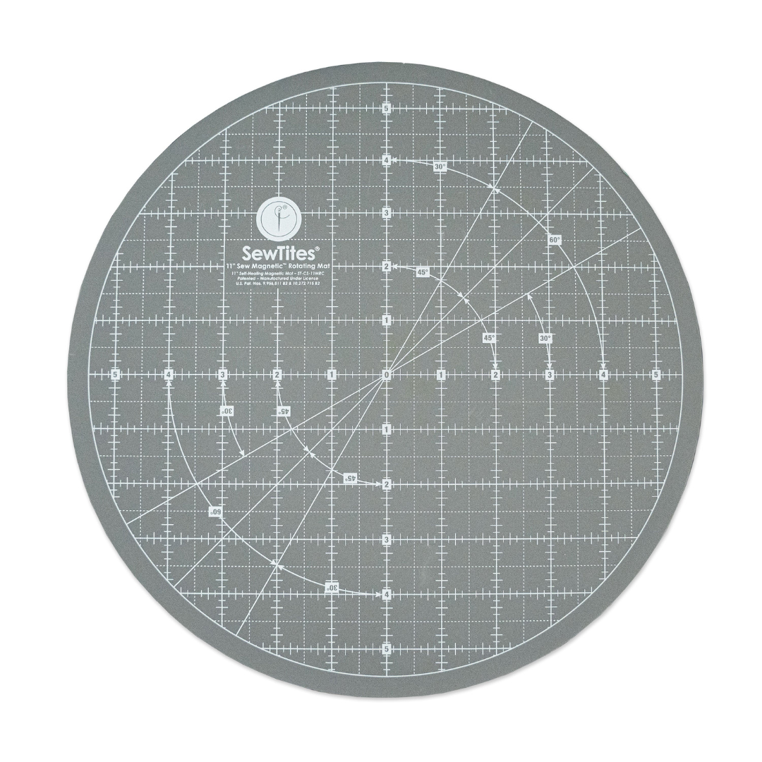 SewTites 11" Rotating Magnetic Cutting Mat – Where Precision Meets Lazy (In the Best Way)