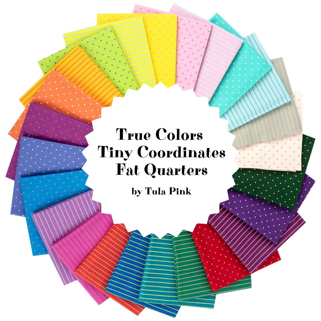 Tula Pink True Colors – Tiny Coordinates Fat Quarter Bundle (24 pcs)