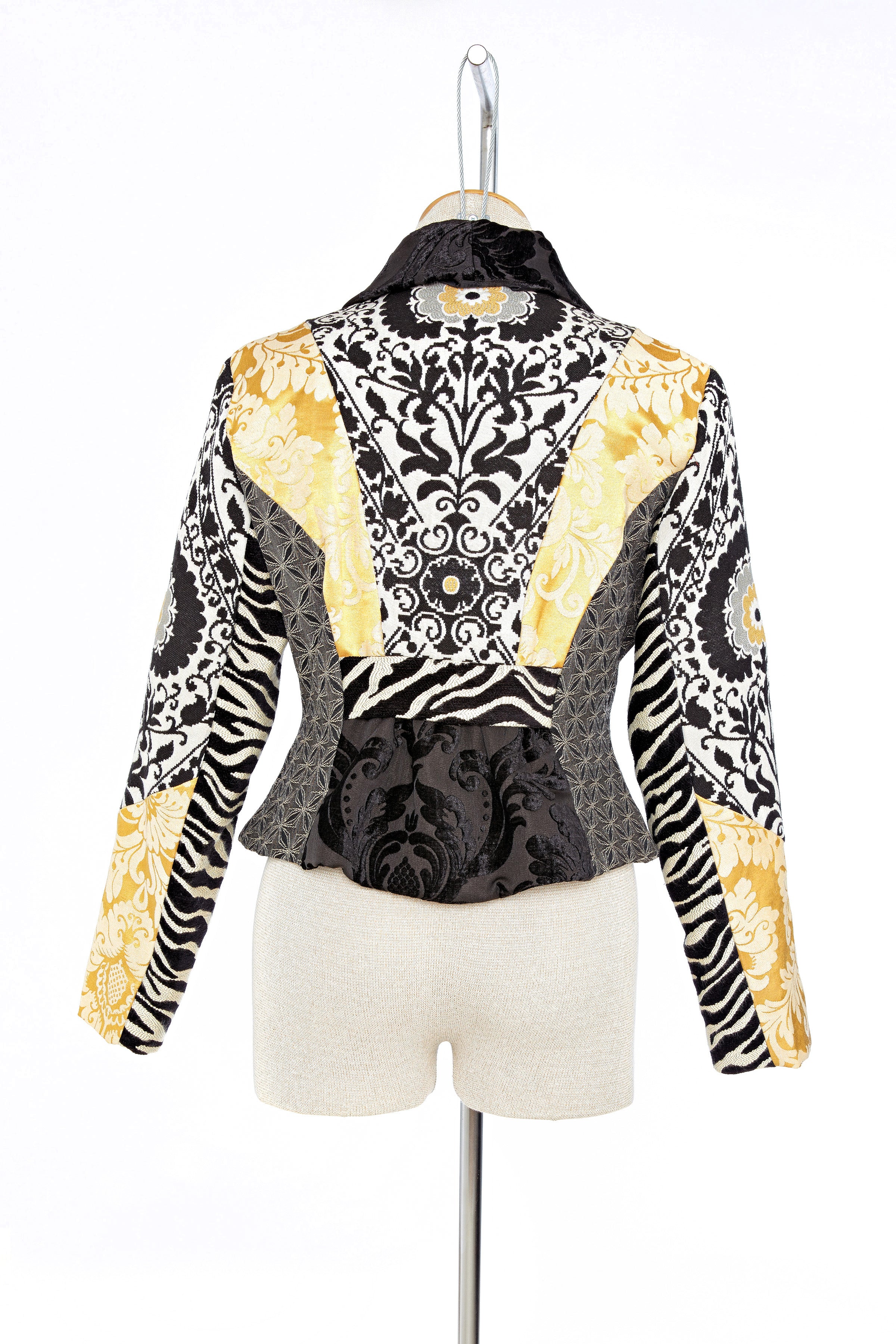 Black Gold Short Jacket - Back