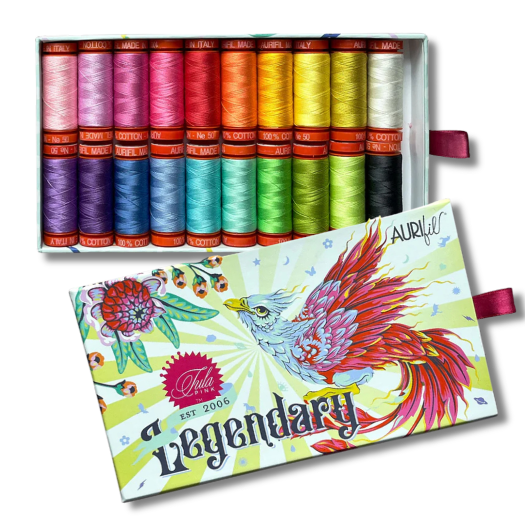 Legendary 50wt Thread Collection by Tula Pink for Aurifil - 20 Small Spools {Preorder}