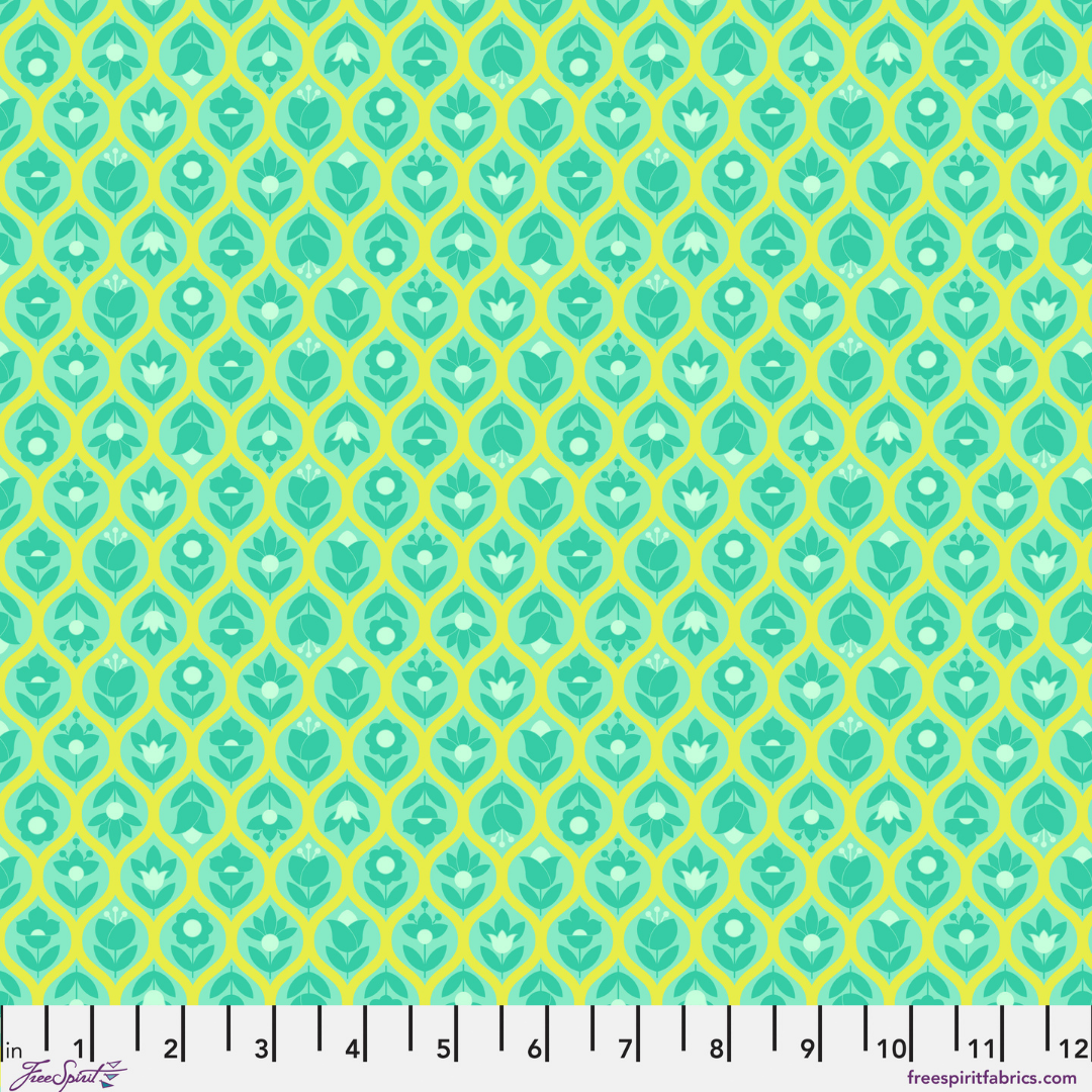 Beg Your Garden in Apple - Legendary by Tula Pink - Half Yard Fabric {Preorder}