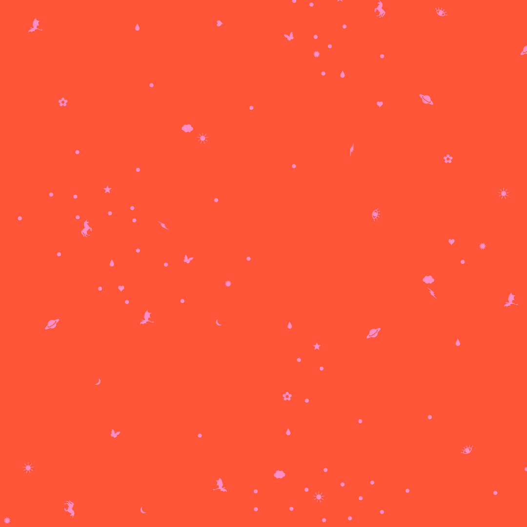 Charmed in Vermillion - Legendary by Tula Pink - Half Yard Fabric {Preorder}