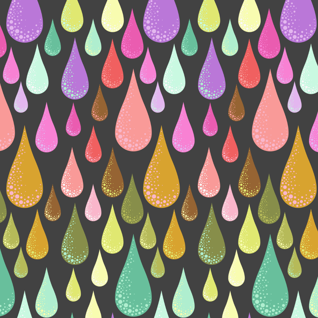 Dew Drops in Licorice - Prince Charming Déjà Vu by Tula Pink - Half Yard Fabric {Preorder}