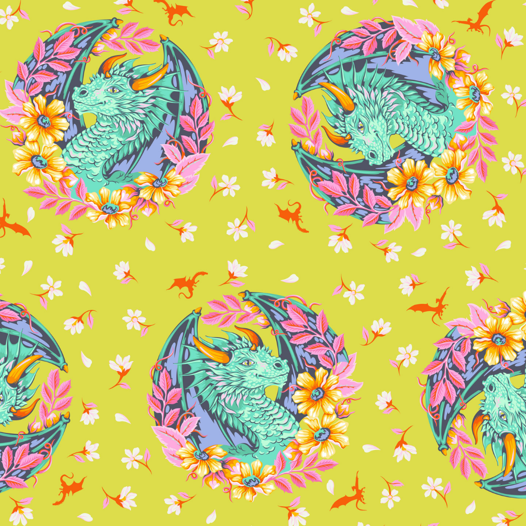 Dragon Ball She in Apple - Legendary by Tula Pink - Half Yard Fabric {Preorder}