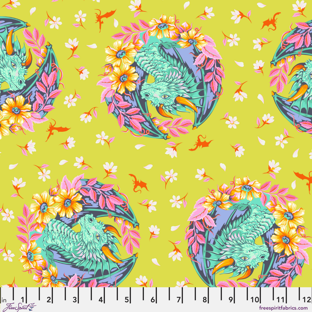 Dragon Ball She in Apple - Legendary by Tula Pink - Half Yard Fabric {Preorder}