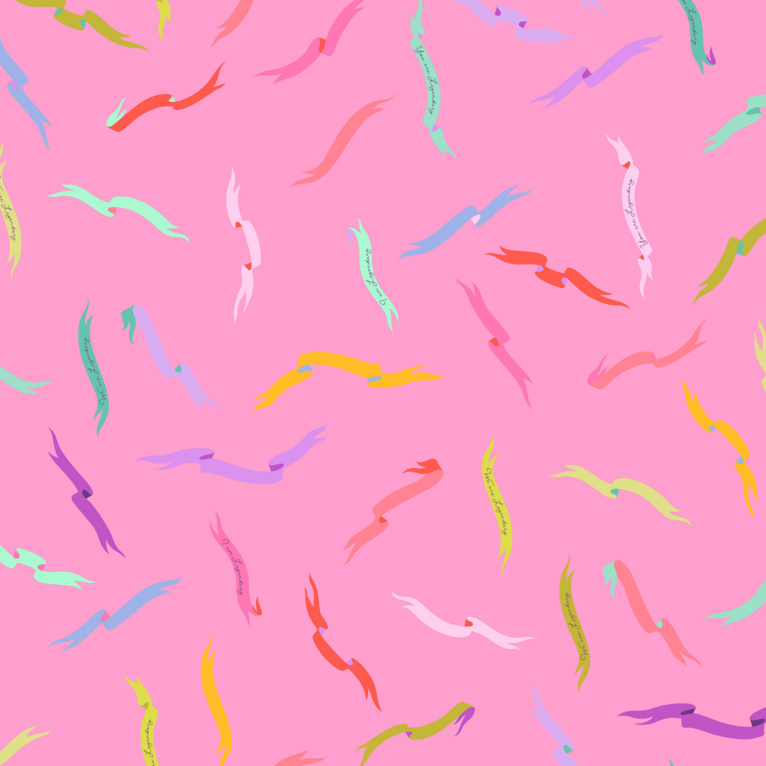 Gentle Reminder in Wild Orchid - Legendary by Tula Pink - Half Yard Fabric {Preorder}
