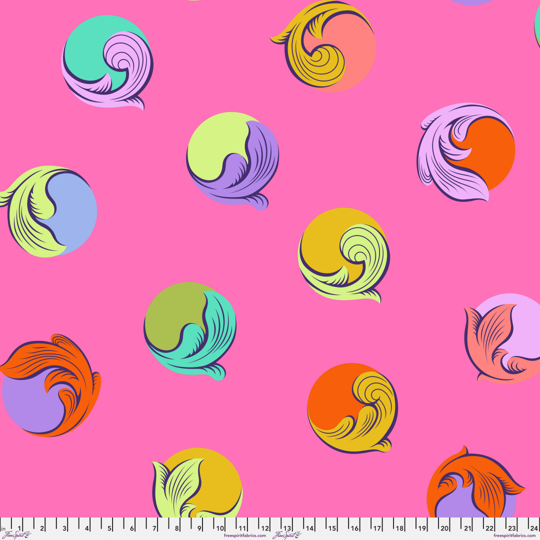 Gumball in Sugar Plum - Legendary by Tula Pink - 108" Wide Cotton Sateen Backing {Preorder}