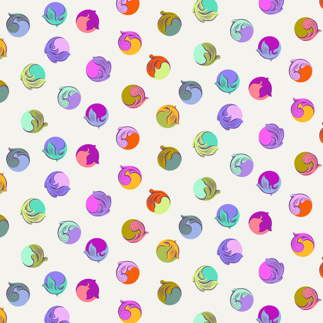 Gumdrop in Pearl - Legendary by Tula Pink - Half Yard Fabric {Preorder}