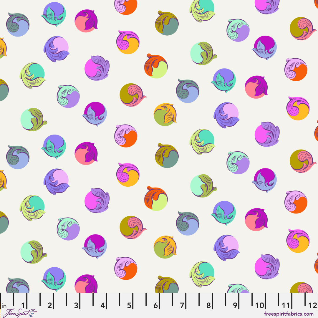 Gumdrop in Pearl - Legendary by Tula Pink - Half Yard Fabric {Preorder}