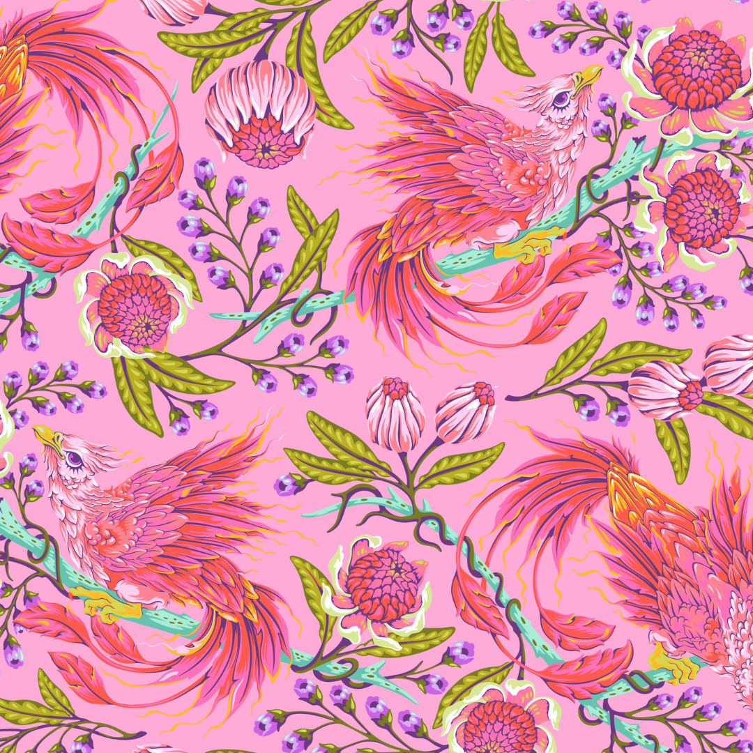 Hot Wings in Wild Orchid - Legendary by Tula Pink - Half Yard Fabric {Preorder}