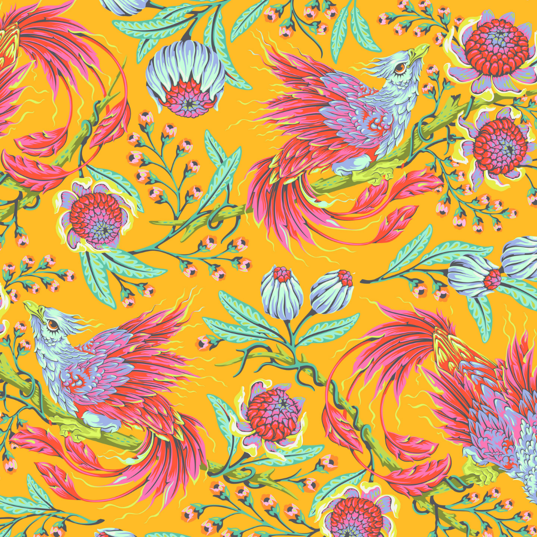 Hot Wings in Dandelion - Legendary by Tula Pink - Half Yard Fabric {Preorder}