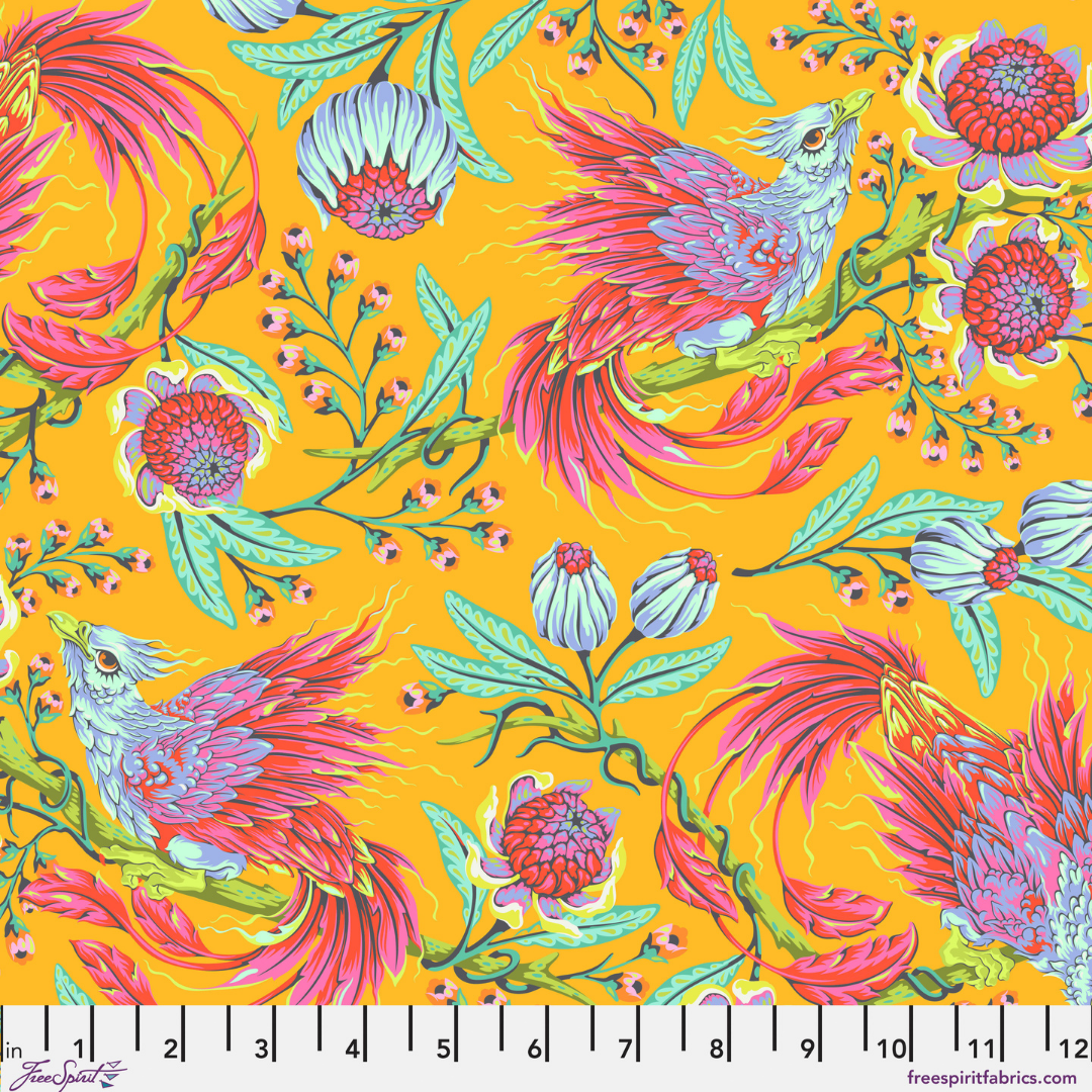 Hot Wings in Dandelion - Legendary by Tula Pink - Half Yard Fabric {Preorder}
