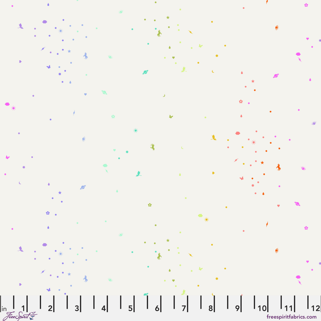 Iconic in Pearl - Legendary by Tula Pink - Half Yard Fabric {Preorder}