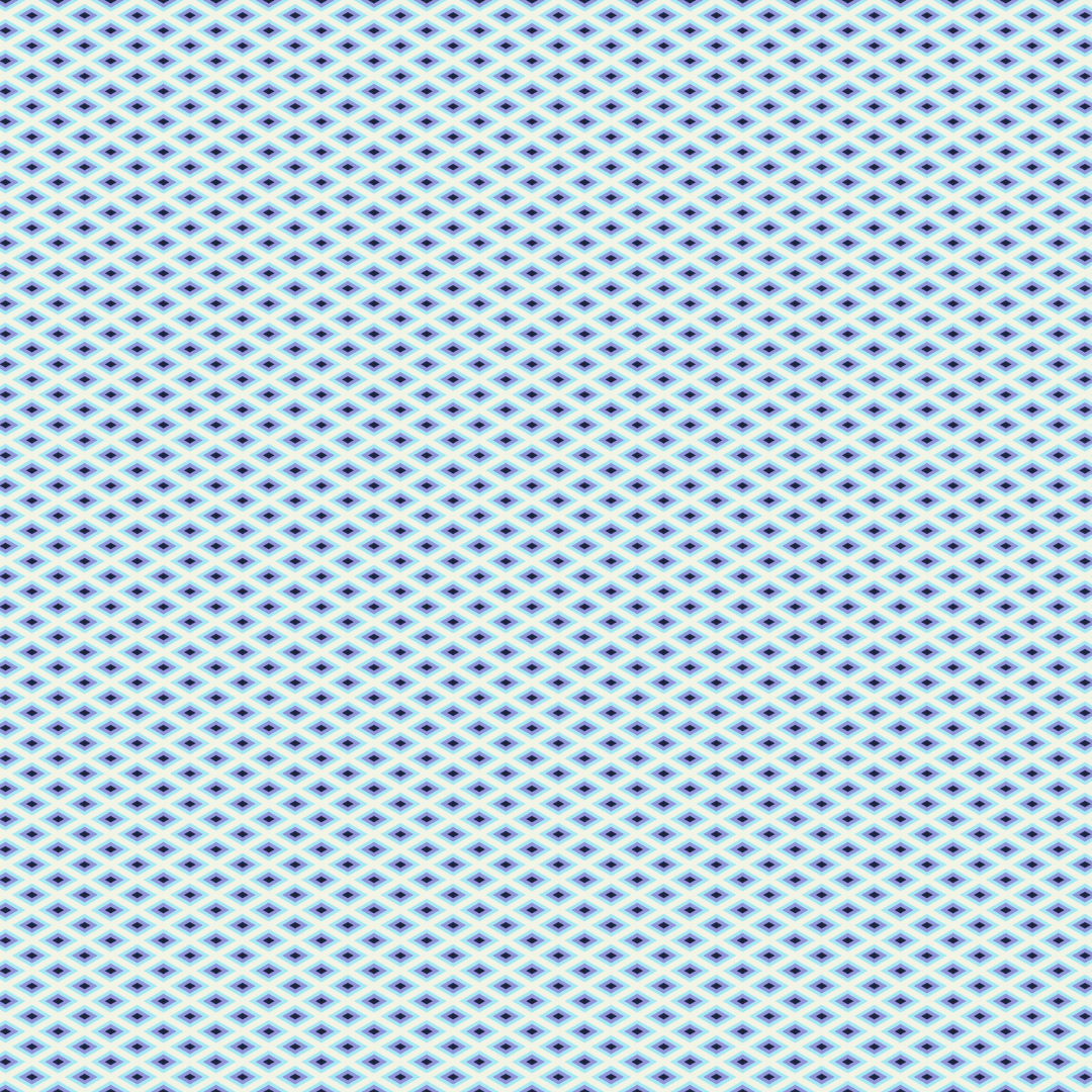 Pattern of small blue diamonds on a white background