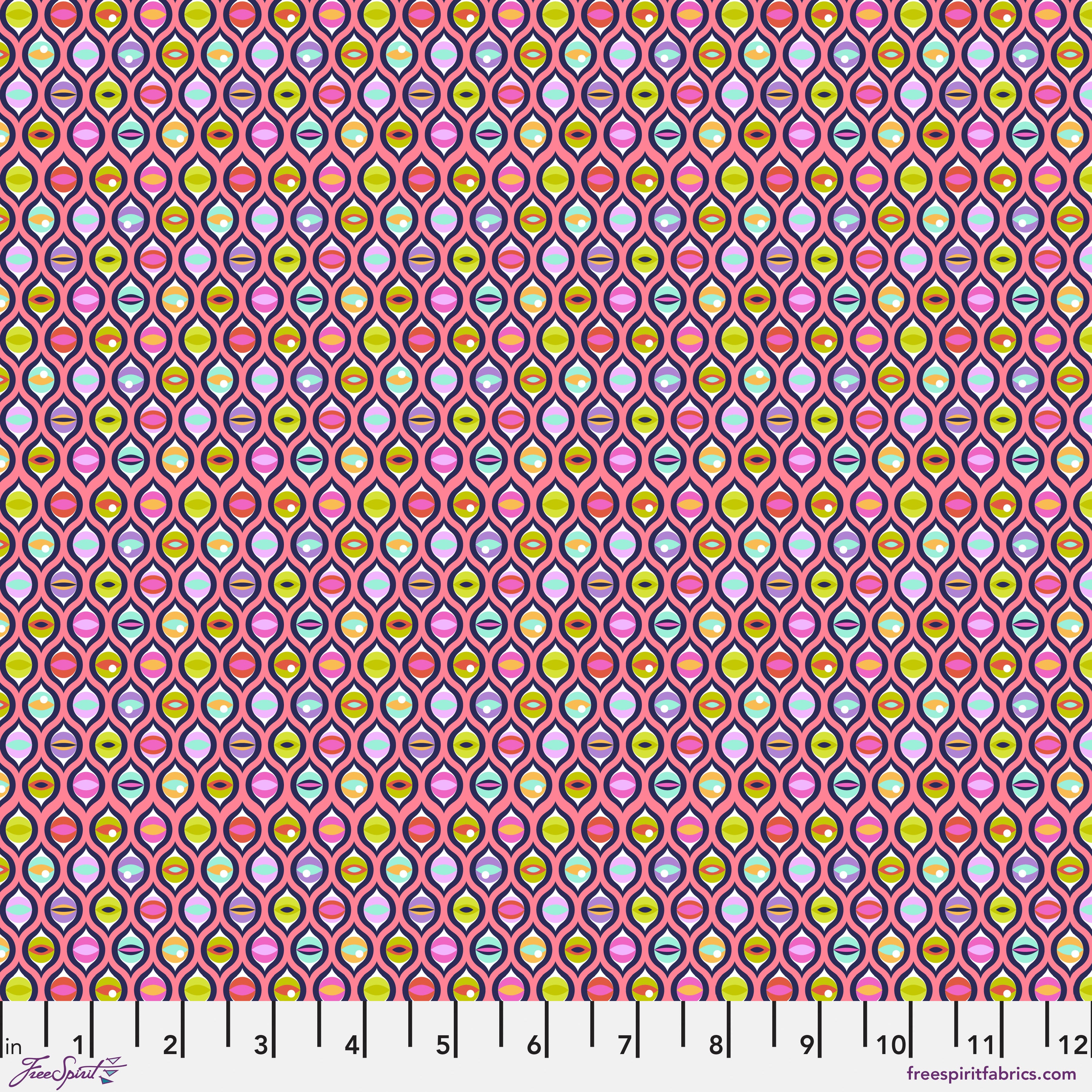 Tabby Road Deja Vu Prism Cat Eyes Yardage