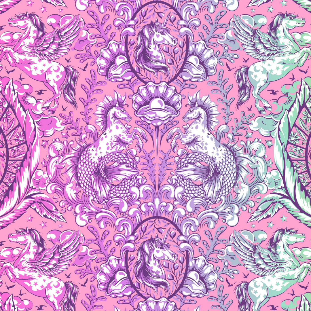 Pony Tales in Wild Orchid - Legendary by Tula Pink - Half Yard Fabric {Preorder}