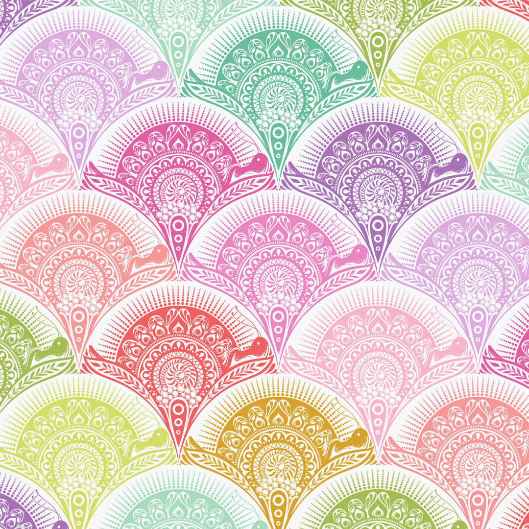 Snail Scallop in Sugar Rush - Prince Charming Déjà Vu by Tula Pink - Half Yard Fabric {Preorder}