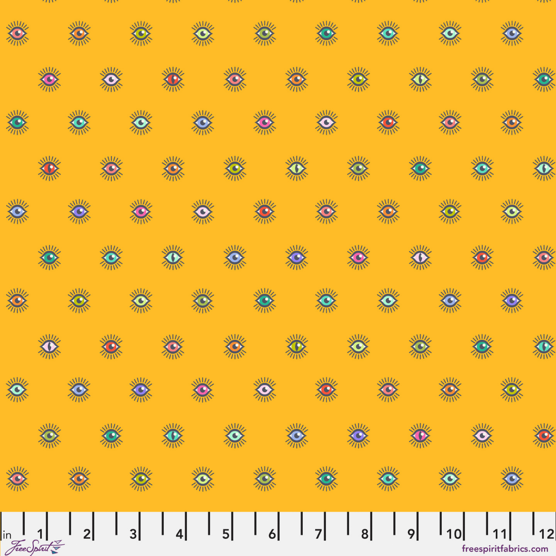 Visionary in Dandelion - Legendary by Tula Pink - Half Yard Fabric {Preorder}