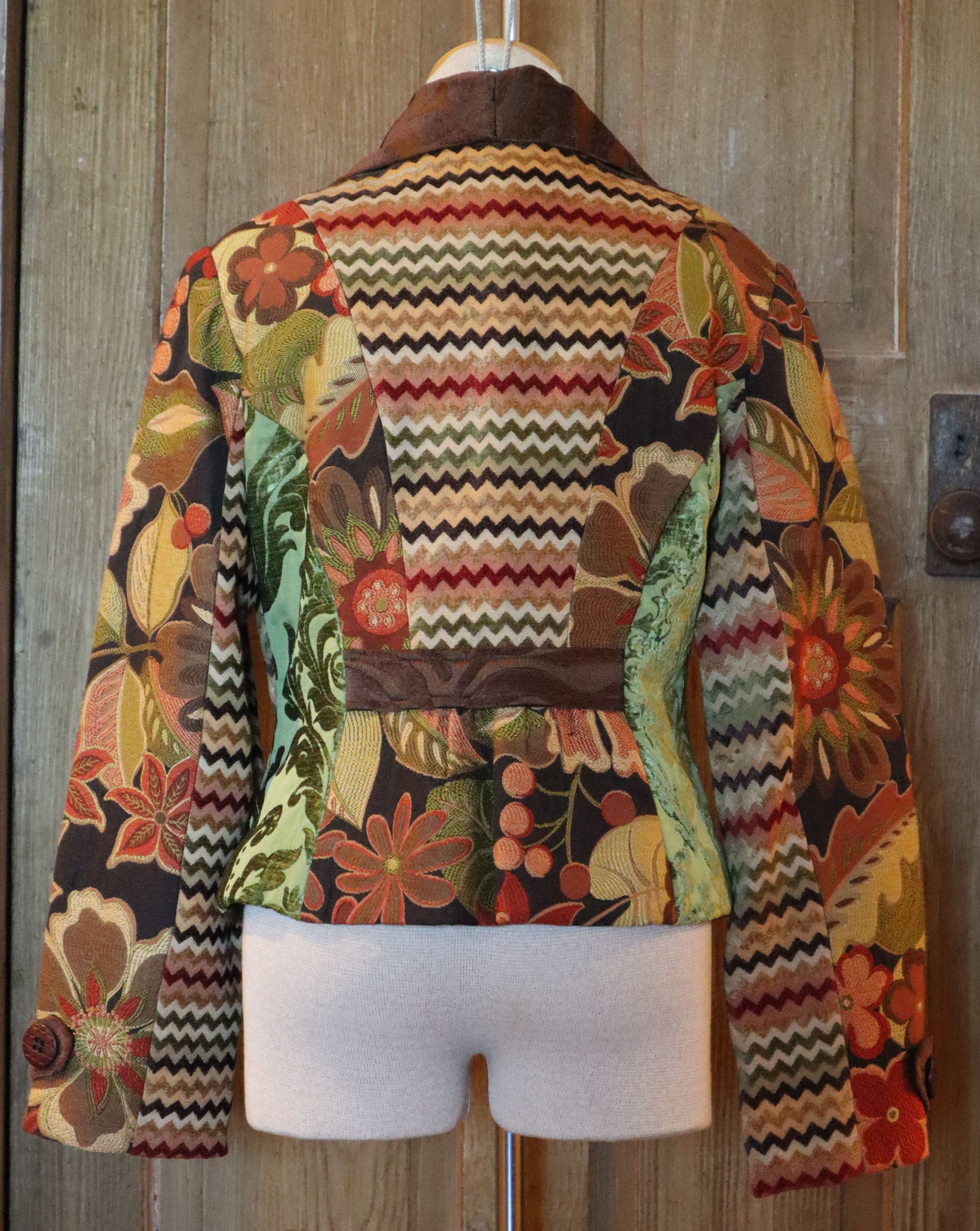 Brown Fall Floral - Back